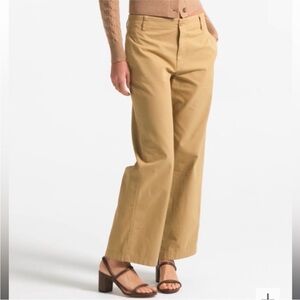 J. Crew Tan Favorite Fit Pants sz 8 khaki wide leg